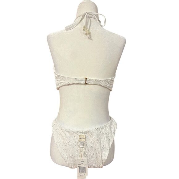 l*space Marina bitsy one piece swimsuit womens size xl in white‎ NWT - Picture 11 of 15